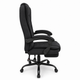Офісне крісло з тканини Hanert Fabric Black + підставка для ніг - изображение 5