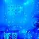 Светодиодная гирлянда-фейерверк 5 м 150 LED синий от сети для праздника - изображение 6