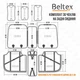 Накидки на сидіння 3D Montana чорні/червоні (передні+задні) Beltex BX87110 - зображення 8