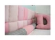 М'яка бавовняна настінна панель для дитячої кімнати Comfy Walls 20 * 20 * 5 см Pink - зображення 1
