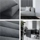 Стінова панель декоративна MOLLIS рогожка 20x100x4 см Charcoal (0225amz) - зображення 10