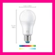 Розумна лампа WiZ E27 White and Color Ambiance 8.5W 806лм, Wi-Fi, Matter, Bluetooth, набір 4 шт. 8720169075771 - зображення 4