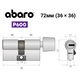 Цилиндр ABARO P600 (модульный) 72T (36*36T) Ni никель сатин 5 ключей - изображение 18