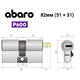 Цилиндр ABARO P600 (модульный) 82T (51*31T) со штоком Ni никель сатин 5 ключей - изображение 17