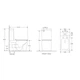 Унитаз компакт Mixxus Quadro 610x365 прямоугольный, с сиденьем, белый (MP6457) - изображение 7