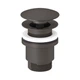 Донный клапан Kludi Push-Open Click-Clack 1 1/4" для умывальника, черный брашированный (10426N2-00) - изображение 1