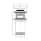 Донный клапан Omnires 1 1/4″ для раковины, бронза (A706CP) - изображение 2