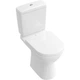 Унитаз компакт Villeroy&Boch O.Novo 680x360 овальный, без сиденья, белый (5661R001) - изображение 2