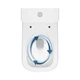 Унитаз компакт Cersanit 930 Remo Pro Square Tornado 011 3/6 л с сиденьем микролифт, белый глянцевый (K3029-001) - изображение 6