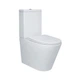 Унитаз компакт Mixxus Bevel-0403-T3 640x360 овальный, с сиденьем, белый (MI6712) - изображение 1