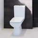 Унитаз компакт Geberit Selnova Square 680x370 прямоугольный, с сиденьем, белый (503.086.00.1) - изображение 2