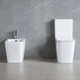 Унітаз компакт Devit Flow Square 610x365 прямокутний, з сидінням, білий (DFL2170211W) - зображення 5