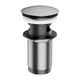 Донный клапан Omnires Click-Clack 1 1/4" для умывальника, никель брашированный (A706NI) - изображение 1