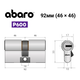 Цилиндр ABARO P600 (модульный) 92 (46*46) Ni никель сатин 5 ключей - изображение 15