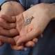 Серебряный кулон "Хамса" с фианитами 1188 Онікс - изображение 2