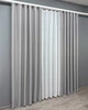 Комплект штор VR-Textil Лен Мешковина 100х270 2шт и Тюль 300х270 867ш-115т светло-серый с белым 71-060/1 - изображение 3