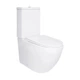 Унитаз компакт Qtap Jay Eco 640х360 овальный, с сиденьем, белый глянцевый (QTJAY27W48749) - изображение 1