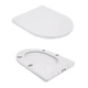 Унитаз компакт Qtap Jay Eco 640х360 овальный, с сиденьем, белый глянцевый (QTJAY27W48749) - изображение 5