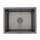 Кухонная мойка GAPPO GS5040-6 500x400 мм с сифоном и коландером, черный - изображение 1