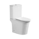 Унитаз компакт Mixxus Wave-0405-R 630х350 овальный, с сиденьем, белый (MI6694) - изображение 1