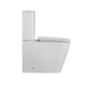 Унитаз компакт Mixxus Quadro-0404-T1 660х360 прямоугольный, с сиденьем, белый (MI6688) - изображение 4