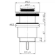 Донный клапан Frap F61 1 1/4" для раковины, хром - изображение 2