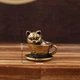 Декоративная латунная фигурка Кот (158511673) - изображение 2