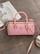 Сумка жіноча Coach Mini Rowan Crossbody In Signature рожевий Коуч бочонок - зображення 1