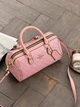 Сумка жіноча Coach Mini Rowan Crossbody In Signature рожевий Коуч бочонок - зображення 4