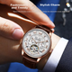 Мужские часы LOUIE JUELEN DITONA Skeleton Gold-White - изображение 6