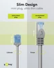 Патч-корд Goobay RJ45 UTP6a 10.0m patch Slim Ultra Flexi PoE+ Cu сірий(75.07.4227) - изображение 6