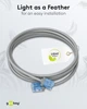 Патч-корд Goobay RJ45 UTP6a 10.0m patch Slim Ultra Flexi PoE+ Cu сірий(75.07.4227) - изображение 7