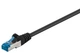 Патч-корд Goobay RJ45 SFTP6a 0.5m patch Ultra Flexi PoE+ LSOH Cu чорний(75.07.9264) - изображение 3