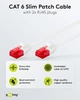 Патч-корд Goobay RJ45 UTP6 3.0m patch Slim Flexi PoE D=3.6mm Cu білий(75.09.3694) - зображення 2