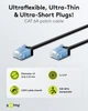 Патч-корд Goobay RJ45 UTP6a 15.0m patch Slim Ultra Flexi PoE+ Cu чорний(75.07.4242) - изображение 5