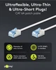 Патч-корд Goobay RJ45 FTP6a 0.15m patch Slim Ultra Flexi PoE+ Cu білий(75.07.4326) - изображение 5