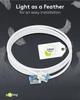 Патч-корд Goobay RJ45 FTP6a 0.15m patch Slim Ultra Flexi PoE+ Cu білий(75.07.4326) - изображение 8
