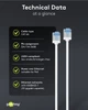 Патч-корд Goobay RJ45 FTP6a 0.15m patch Slim Ultra Flexi PoE+ Cu білий(75.07.4326) - изображение 9