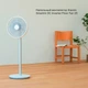 Вентилятор підлоговий бездротовий (на акумуляторі) Smart Mi Standing Fan 2s Wi-Fi - изображение 7