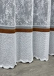 Тюль VR-Textil 1554т Cale Жаккард мрамор Белый с коричневым 125х270 см (49-335) - изображение 7