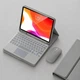 Чехол с клавиатурой с подсветкой и мышкой FegishCase Apple iPad Air 5 (10.9") 2022 Ukrainian keyboard, Grey - изображение 3
