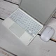 Чехол с клавиатурой с подсветкой и мышкой FegishCase Apple iPad Air 5 (10.9") 2022 Ukrainian keyboard, Grey - изображение 2