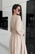 Женское платье макси, муслин, беж, размер XL/2XL - изображение 3
