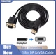 Кабель конвертер Display Port до VGA 1.8m для підключення до монітора проектора відеосигналу високої якост - зображення 1