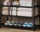 Напольная вешалка-стойка для одежды и обуви RIAS Clothes Rack 6013 с 5 ярусами 60x29.5x152 см Black (3_08463) - изображение 3