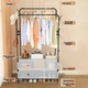 Вішалка-стелаж для одягу та взуття RIAS Coat Rack MJPP63 63x28x175 см Black-White (3_08461) - зображення 3