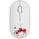 Мышь беспроводная Logitech Pebble M350 Hello Kitty White (910-006031) - изображение 1