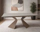 Стіл розкладний LAURA CERAMIC 160(240)x90 см загартоване скло + кераміка бежевий матовий - зображення 2