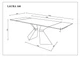 Стіл розкладний LAURA CERAMIC 160(240)x90 см загартоване скло + кераміка бежевий матовий - зображення 9