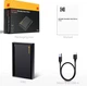 Зовнішній жорсткий диск Kodak P190 500GB Портативний кишеньковий HDD USB 3.2 Gen1 накопичувач для ноутбука ПК Зберігання даних програм фото відео usb переносний вінчестер Windows Mac OS юсб OTG Android 500 Гб Black - зображення 9